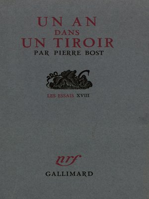 cover image of Un an dans un tiroir